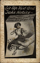 Sit Up Kid and Take Notice-- Postcard
