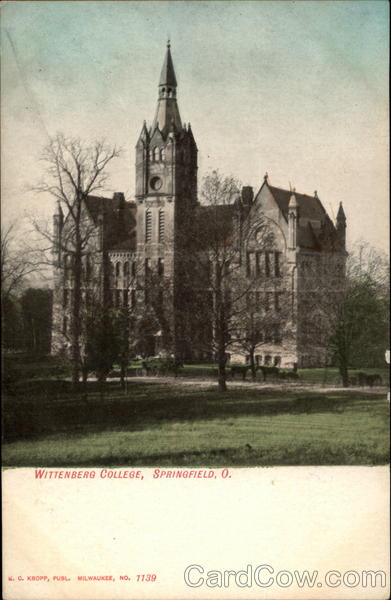 Wittenberg College Springfield Ohio