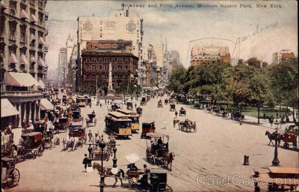 Broadway and Fifth Avenue, Madison Square New York City