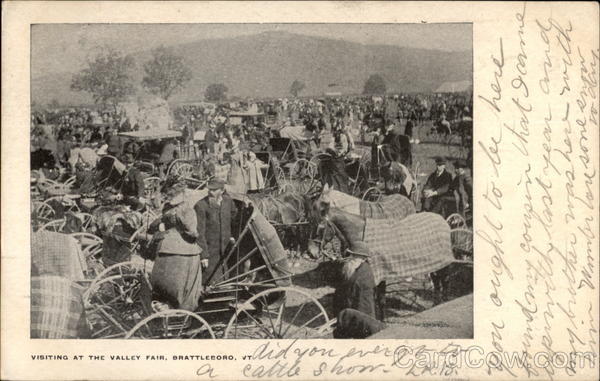 Visiting at the Valley Fair Brattleboro Vermont