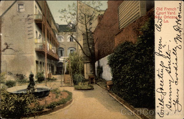 Old French Court Yard in New Orleans Louisiana