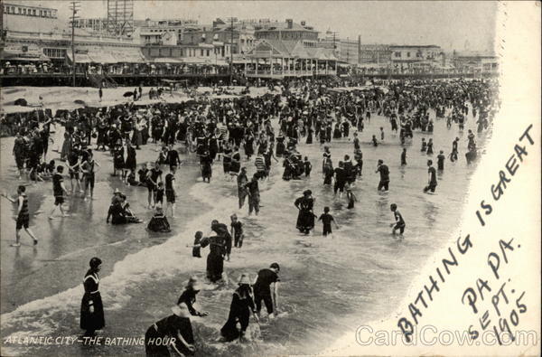 Atlantic City The Bathing Hour New Jersey