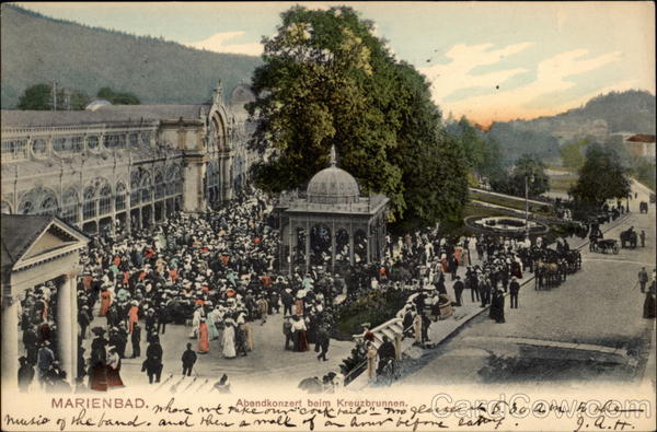Abandkonzert beim Krauzbrunnen Marienbad Germany
