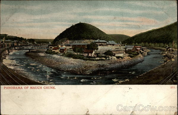 Panorama of Mauch Chunk Jim Thorpe Pennsylvania