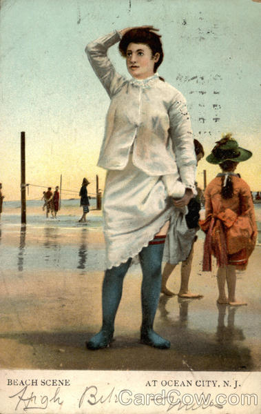 Beach Scene at Ocean City, N.J New Jersey