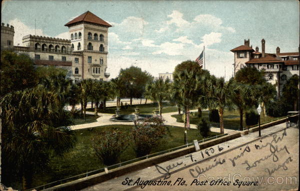 St. Augustine, Fla., Post Office Square Florida