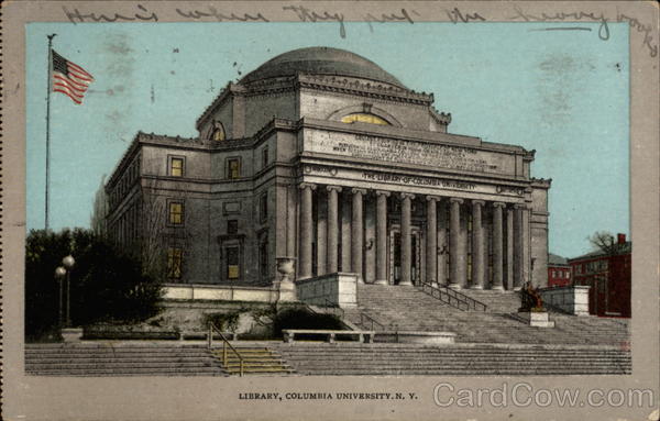 Library, Columbia University, N. Y New York City