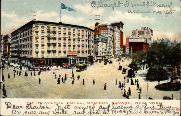 Fifth Avenue Hotel Madison Square New York