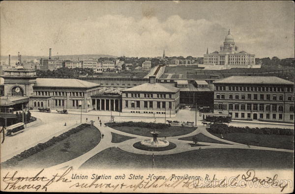Union Station and State House, Providence, R.I Rhode Island