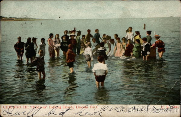 Chicago III, Childrens' Bathing Beach, Lincoln Park Illinois