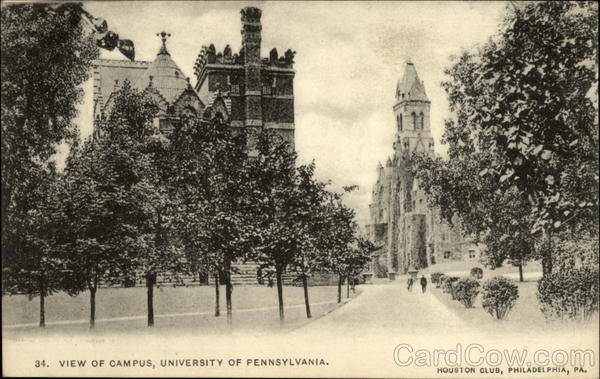 34. View of Campus, University of Pennsylvania Philadelphia