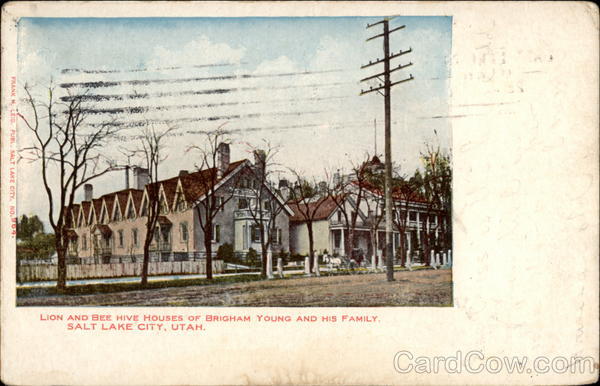 Lion and Bee Hive Houses of Brigham Young and His Family Salt Lake City Utah