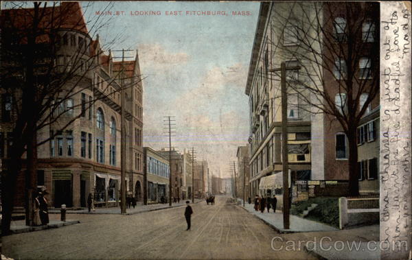 Main St., Looking East Fitchburg Massachusetts