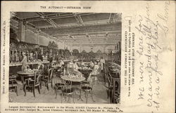 The Automat - Interior View Postcard