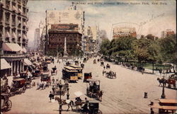 Broadway and Fifth Avenue, Madison Square Postcard