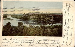 Fort Snelling on the Mississippi River Postcard