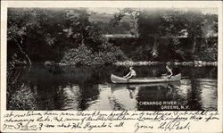 Chenango River. Greene, N.Y Postcard