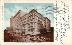 Marshall Field Retail Store Chicago, IL Postcard Postcard