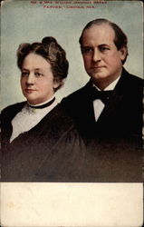 Mr. & Mrs. William Jennings Bryan "Fairview" Postcard