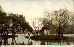 Lagoon, Garfiels Park Postcard