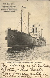 Red Star Line Postcard