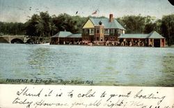 Boat House, Roger Williams Park Providence, RI Postcard Postcard