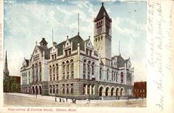 Post Office & Custom House Postcard