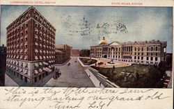 Commonwealth Hotel & State House Postcard