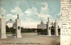 Providence, R. I., Gateway to Roger William's Park Postcard