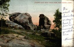 Judges Cave West Rock Park, New Haven, Conn Postcard