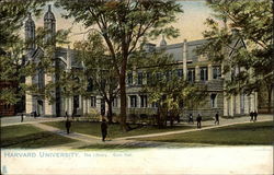 The Library, Gore Hall - Harvard University Cambridge, MA Postcard Postcard