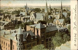 View From Mutual Building Worcester, MA Postcard Postcard