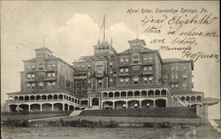 Hotel Rider Cambridge Springs, PA Postcard Postcard