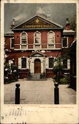 Carpenters Hall Philadelphia, PA Postcard Postcard