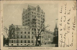 Cemtral Building of the Buffalo Young Men's Christian Association Postcard