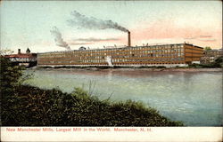 New Manchester Mills, Largest Mill in the World Postcard