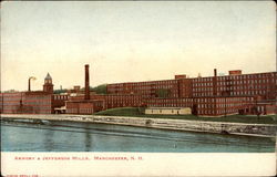 Armory & Jefferson Mills Postcard