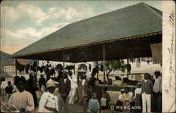 O Mercado Black Americana Postcard Postcard