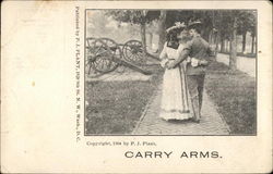 Carry Arms Military Postcard Postcard