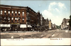 Main Street, Looking North Gloversville, NY Postcard Postcard