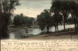 View of Schoharie River Postcard