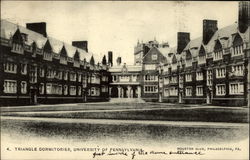 Triangle Dormitories, University of Pennsylvania Postcard