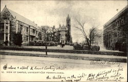 12. View of Campus, University of Pennsylvania Postcard