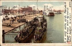 Visiting the Torpedo Boats Postcard