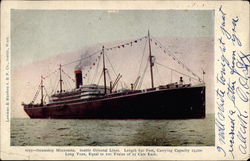 Steamship Minnesota, Seattle Oriental Liner Boats, Ships Postcard Postcard