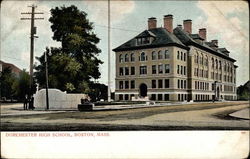 Dorchester High School, Boston, Mass Massachusetts Postcard Postcard
