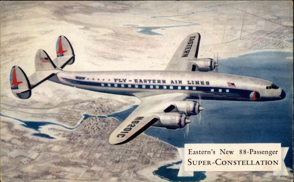 Eastern's new 88  passenger Super Constellation Aircraft