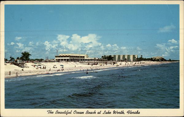 The Beautiful Ocean Beach at Lake Worth, Florida