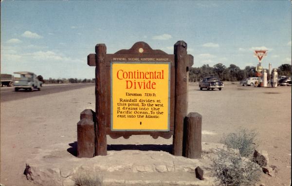 Continental Divide Historic Marker New Mexico