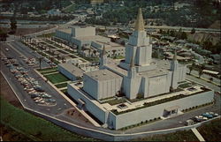Oakland Temple and Interstate Center of The Church of Juesus Christ of Latter-Day Saints Postcard